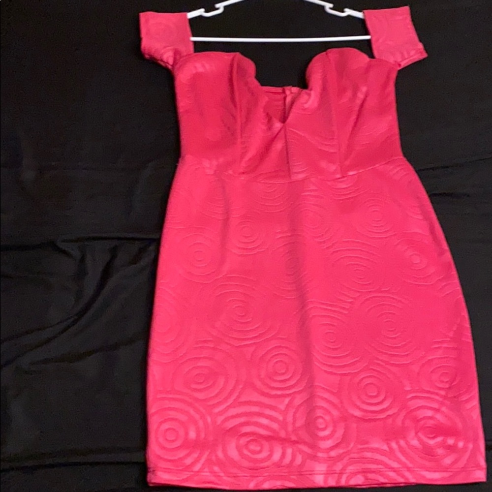 Dress with low chest line